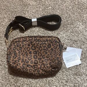 lululemon athletica Brown Leopard Crossbody Bag